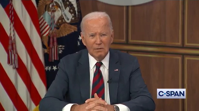 President Biden: "Marjorie Taylor Greene is now saying the federal government is literally controlling the weather. It's beyond ridiculous. It's gotta stop.