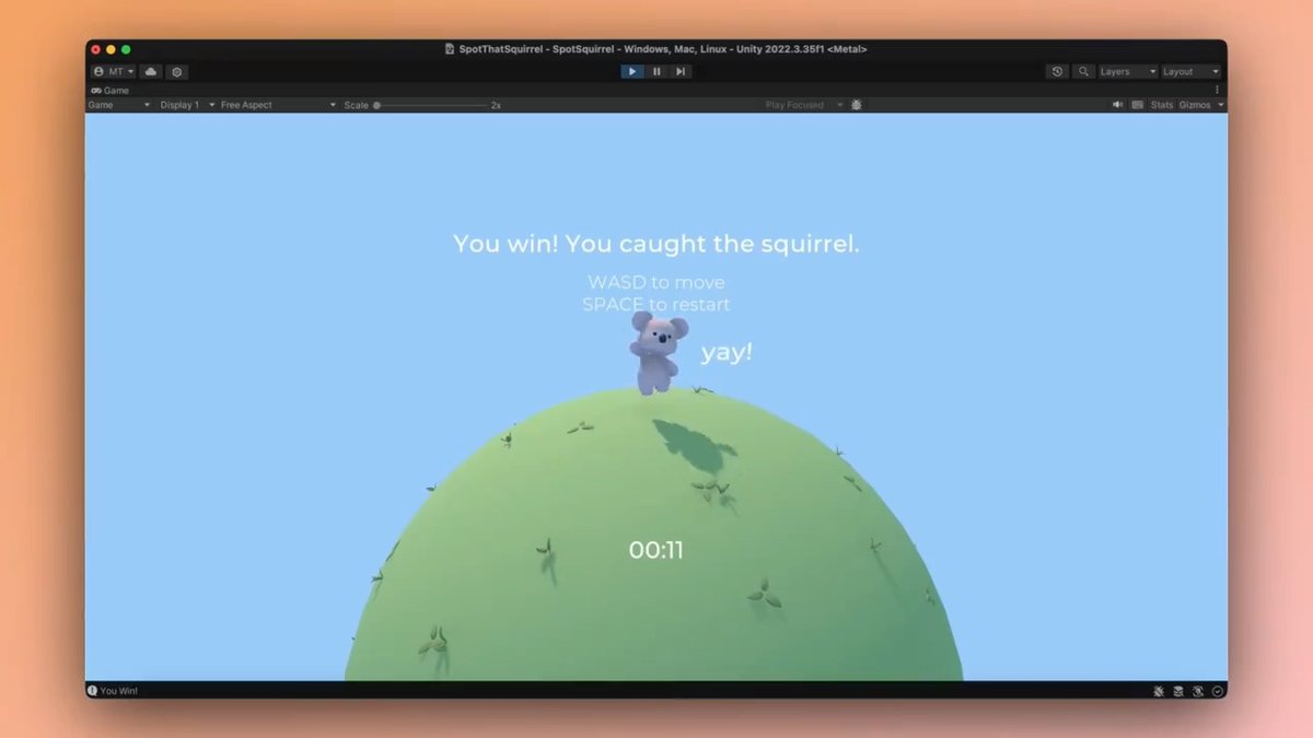 Building and prototyping games is easier than ever with Sidekick. Our designer built a 3D version of this OpenAI GPT-o1 game demo in <1 hour. Used Autodesk Maya for assets, Unity for engine, @bezi_3d Sidekick for scripting & implementation. Sidekick analyzes your project for real-time context of the asset folder, scene objects, components, and more. This allows it to implement simple mechanics—like movement controls and basic physics—for your characters and objects in seconds. It's the AI tool built by game developers, for game developers.