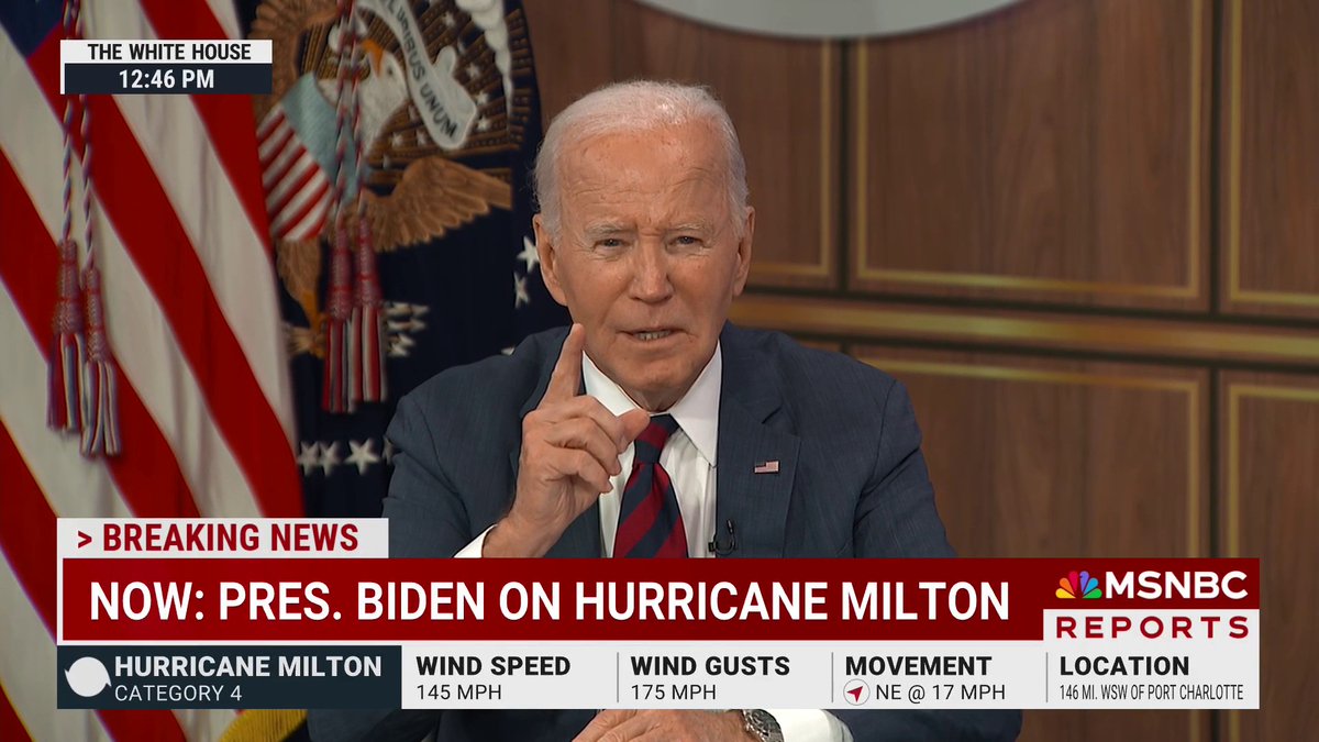 "It's beyond ridiculous. It's got to stop." President Biden addresses hurricane disinformation and calls out former President Trump and Rep. Marjorie Taylor Greene.