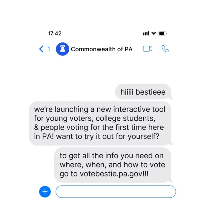 Today, we’re rolling out a new tool to make sure our newest voters know how to make their voice heard in this upcoming election: We ate with this one.