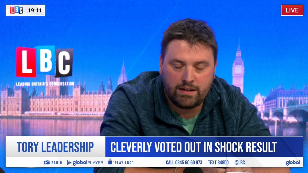 'To be honest it's an almighty cockup.' Adviser to James Cleverly's leadership campaign, Tom Skinner, reacts to his candidate being knocked out of the competition. Iain Dale 🏴🇬🇧 ⚒️
