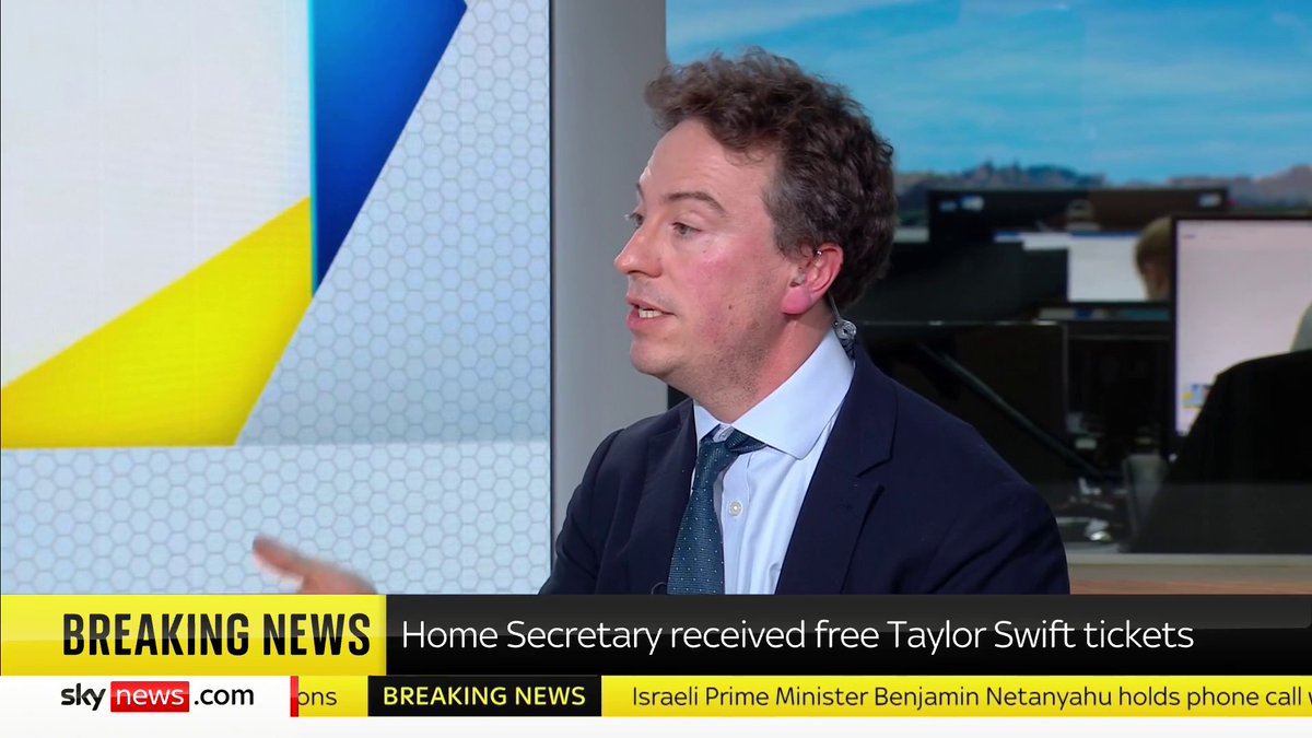 BREAKING: Sky's Deputy Political Editor Sam Coates Sky reveals Home Secretary, Yvette Cooper attended Taylor Swift's concert in London for free as a guest of the megastar's music label Universal Live updates ➡️ 📺 Sky 501, Virgin 602 and YouTube