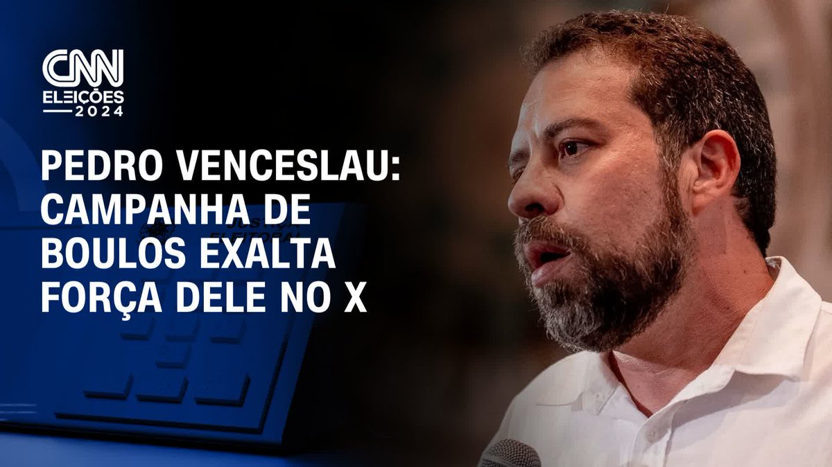 O X vai ser uma ferramenta importante para a campanha de Guilherme Boulos (PSOL) para o 2º turno das eleições de São Paulo. Boulos tem mais de 2 milhões de seguidores na rede social, enquanto Ricardo Nunes (MDB) tem 20 mil. A informação é de Pedro Venceslau. #CNNBrasil360º