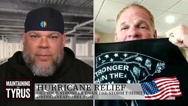 STRONGER THAN THE STORM Join Tyrus and Glenn Jacobs as they discuss Hurricane Helene's aftermath and relief efforts. Support the cause by ordering a "Stronger Than The Storm" T-shirt at proceeds go to hurricane relief.
