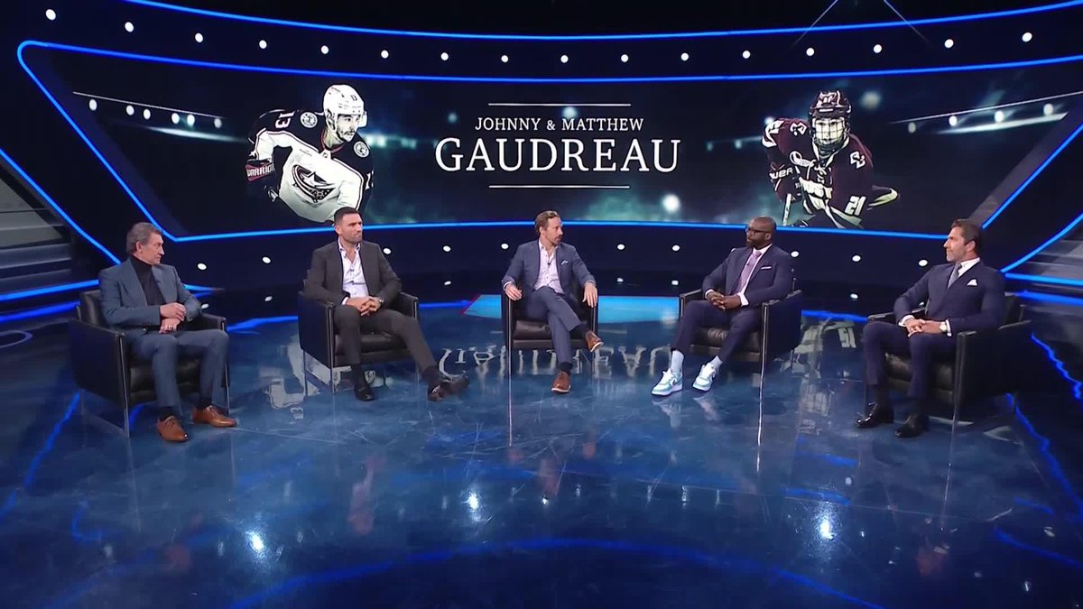 The @NHL_on_TNT panel share some stories celebrating the life of Johnny and Matthew Gaudreau ❤️