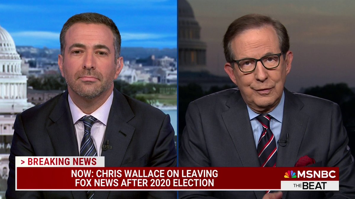Fox veteran Chris Wallace responds to criticism from Tucker Carlson, adding: "I'm employed, and Tucker really isn't anymore..."