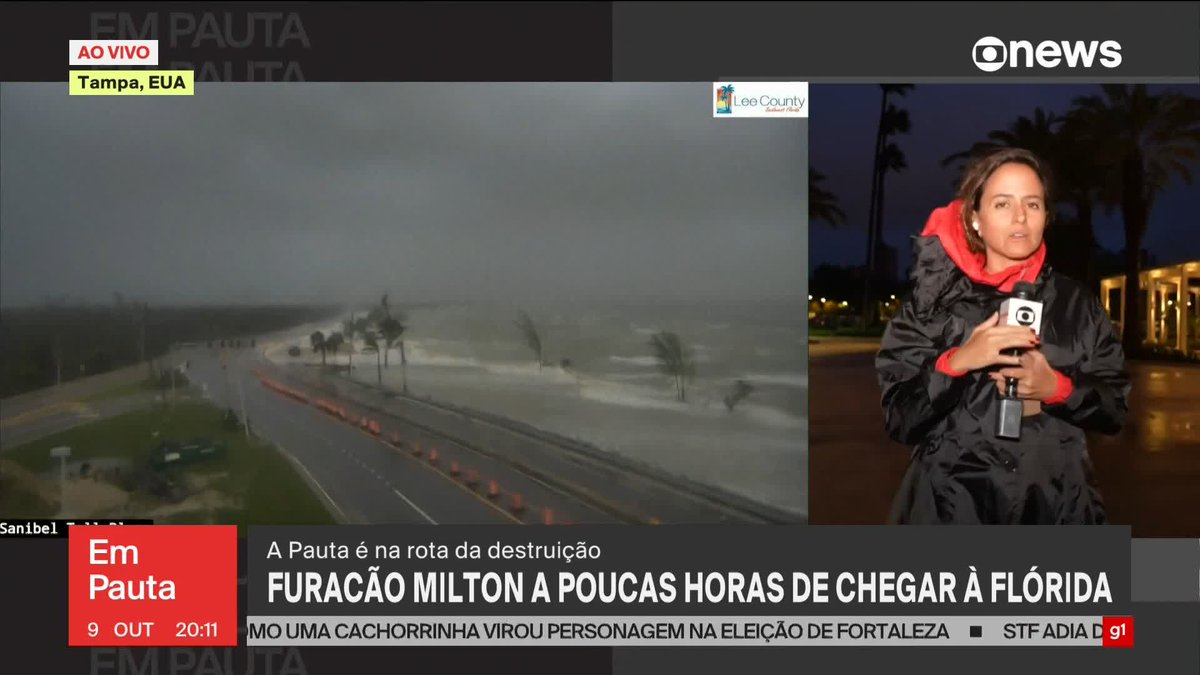 amo o conceito de mandar repórter pro meio do vento e da chuva de um furacão pra falar que tá ventando e chovendo por causa do furacão