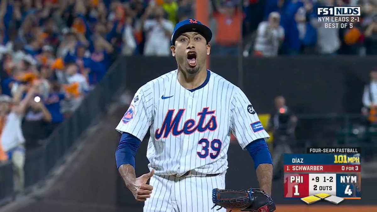 ¡SUGAR LE PUSO EL PUNTO FINAL AL JUEGO A 101.1 MPH! ¡VAMOS PA' LA #NLCS! 🇵🇷