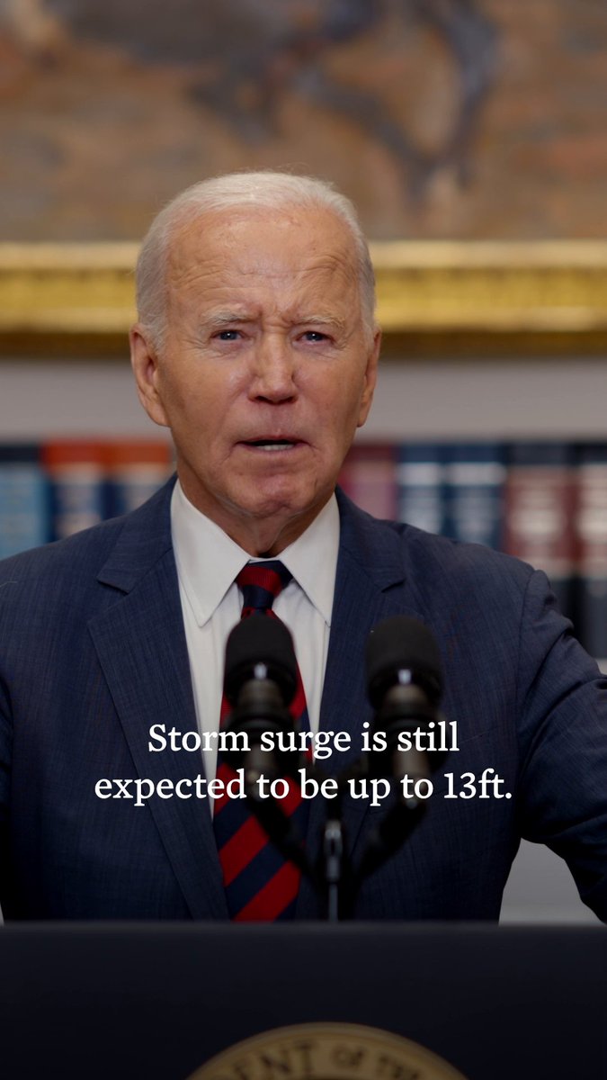 Tonight, my message to the people of Florida and all of the impacted states is: We’ve got your backs. And Kamala and I will be there for as long as it takes to rescue, to recover, and to rebuild.