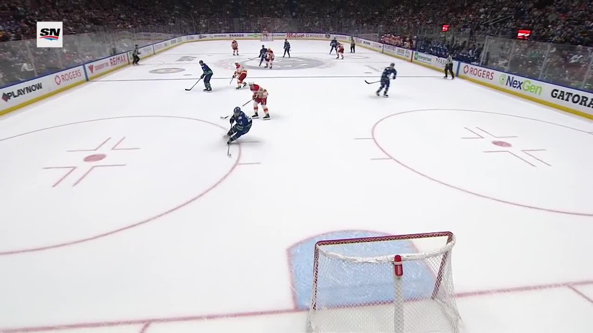 QUINN HUGHES BLOCKED AN EMPTY NETTER THEN SET UP THE GAME-TYING GOAL 🤯