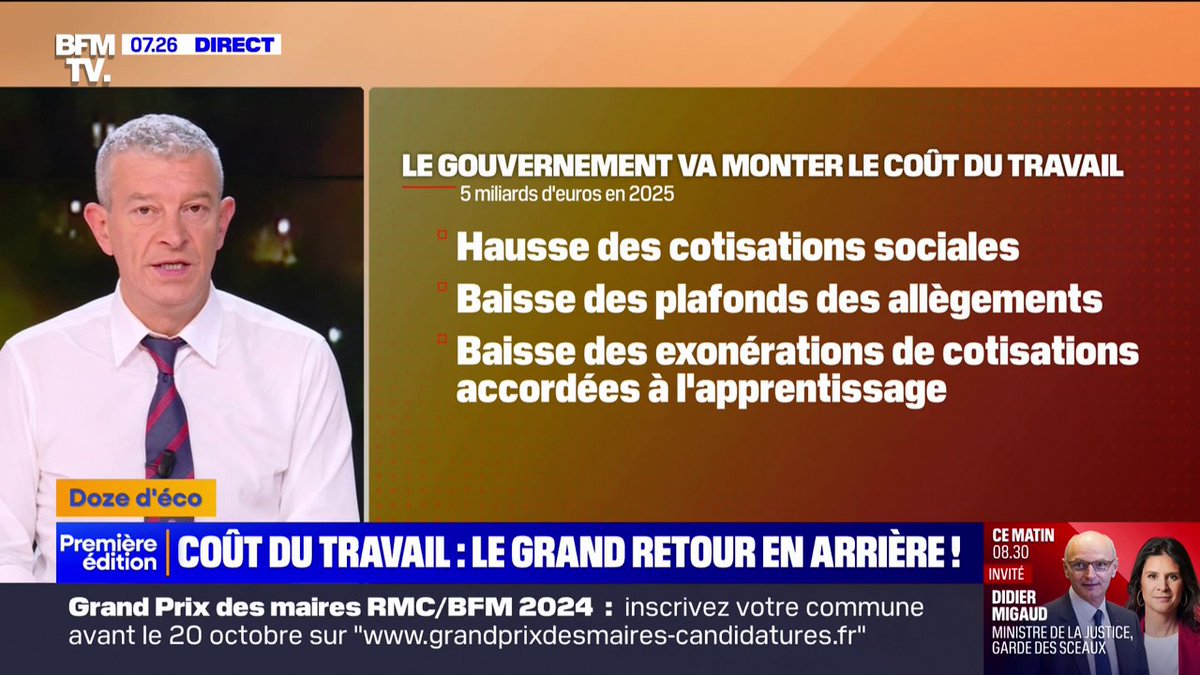 🔴ALERTE INFO - BUDGET 2025 Le gouvernement va augmenter le coût du travail , tous les experts sont consternés :