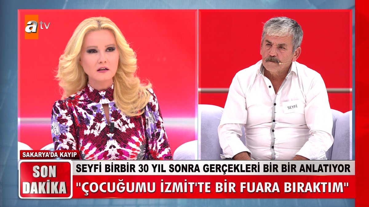 Seyfi Birbir 30 yıl sonra gerçekleri bir bir anlatıyor. ''Çocuğumuzu İzmit'te bir fuara bıraktım'' #MügeAnlıİleTatlıSert #MügeAnlı atv