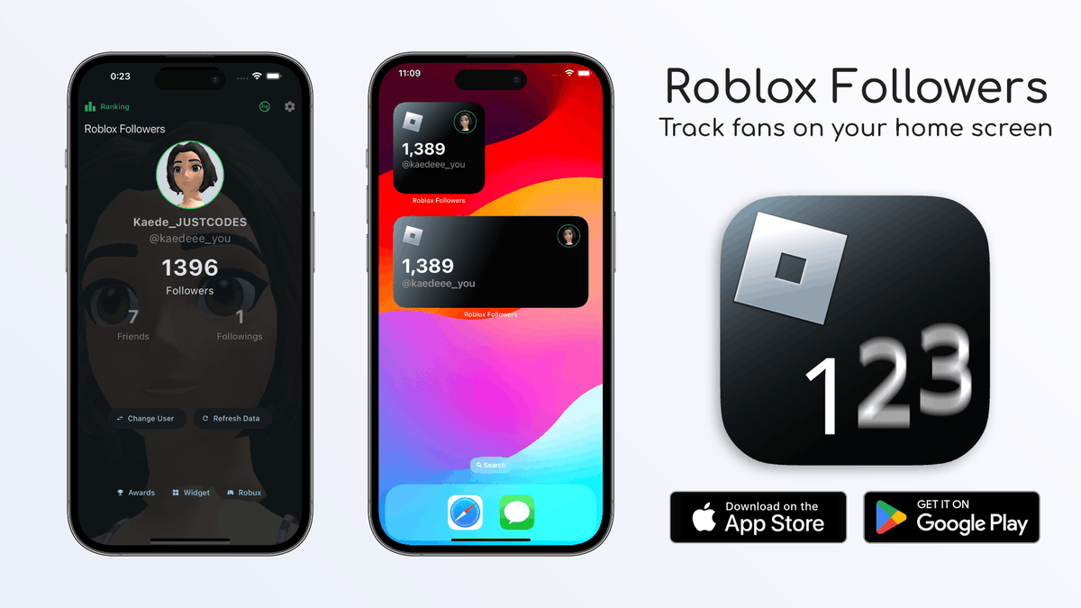 [Big hit overseas] I released a Roblox app today. It got 30,000 downloads on the first day, and now I can't stop peeing. #RobloxFollowers