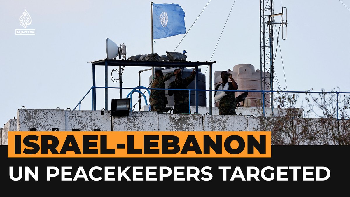 The UN declares Israeli 🇮🇱 troops have opened fire at three positions held by UN peacekeepers in southern Lebanon 🇱🇧 Israel has long ignored the UN but now they have effectively declared war on peace keeping troops. Starmer must ban arms sales now.