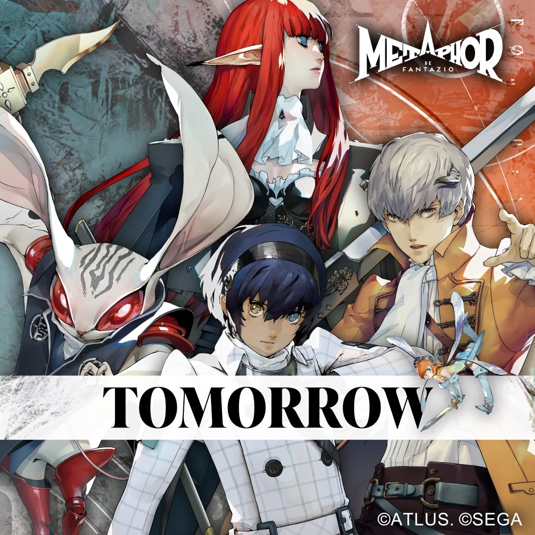 The epic new fantasy, Metaphor: ReFantazio, releases tomorrow! Pre-load now so you’re ready to play immediately: #Metaphor