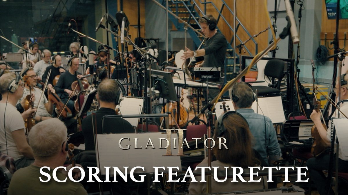Experience the music of #GladiatorII with Ridley Scott and Harry Gregson-Williams. Pre-order the soundtrack at and see it in theatres November 22.