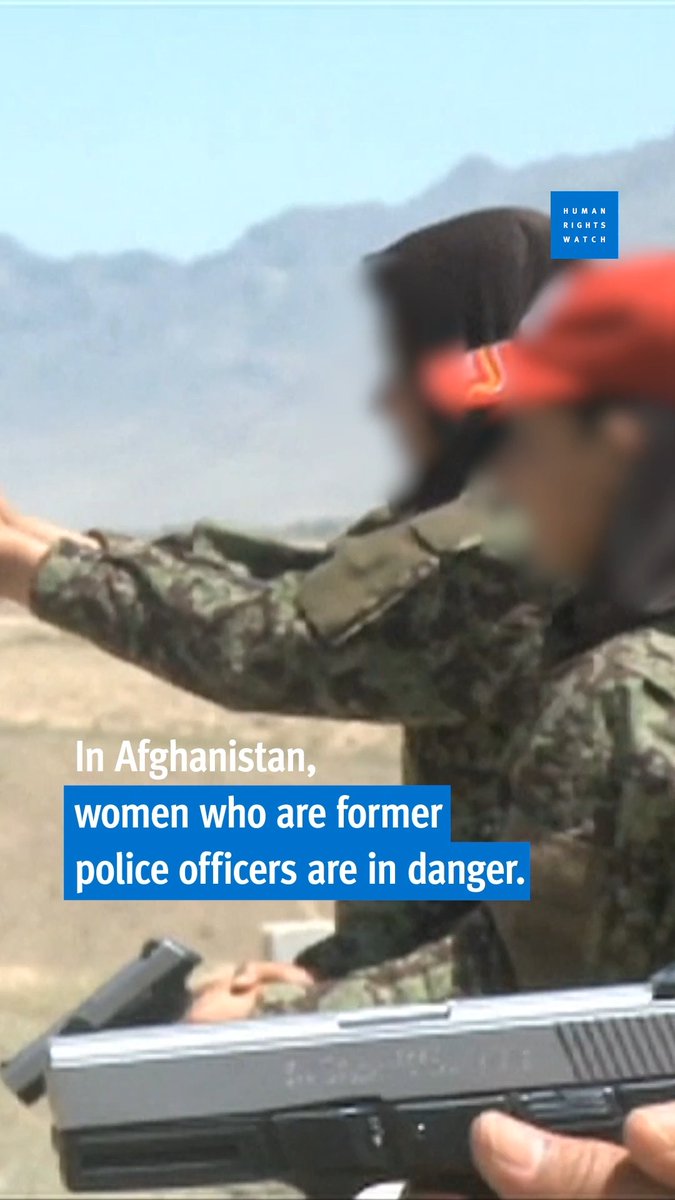 In Afghanistan, women who are former police officers are in danger. After the 2021 Taliban takeover, many former policewomen have gone into hiding or fled Afghanistan to seek safety. Read the report: