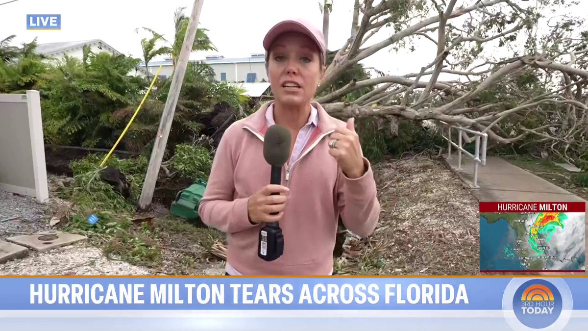 .Dylan Dreyer shares a look at the damage from Hurricane Milton in Bradenton, Florida and explains what it was like to be in the eye of the storm.