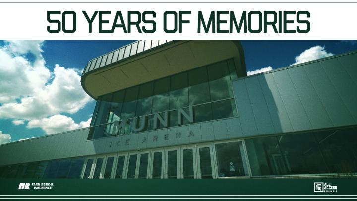 This season, we are celebrating 50 years of memories at Munn Ice Arena. From thrilling games to unforgettable moments, Munn has witnessed the passion and dedication of our players, coaches, and fans.