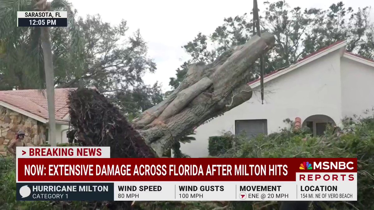 HAPPENING NOW: Extensive damage reported after Hurricane Milton as clean up begins across Florida.
