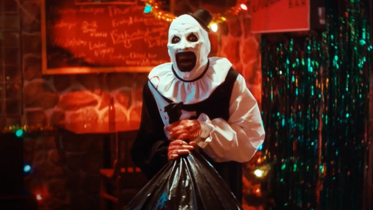 Christmas came early for Art the Clown in this exclusive clip from #Terrifier3 - in theaters tomorrow.
