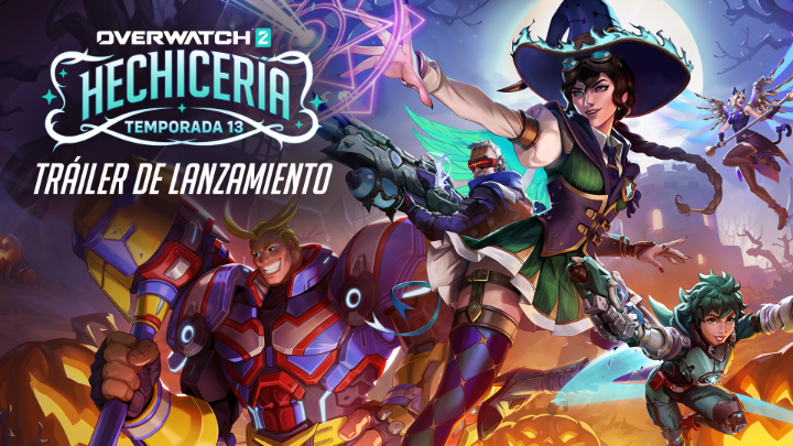 Prepárate para un momento mágico durante la Temporada 13: Hechicería 🧙 🕷️ Diseño Mítico Widowmaker Hechicera 🧟 Modo de juego Laboratorio de Junkenstein 🦸 Colaboración con My Hero Academia ✨¡Y MUCHO más! La hora de las brujas comienza el 15 de octubre 👻