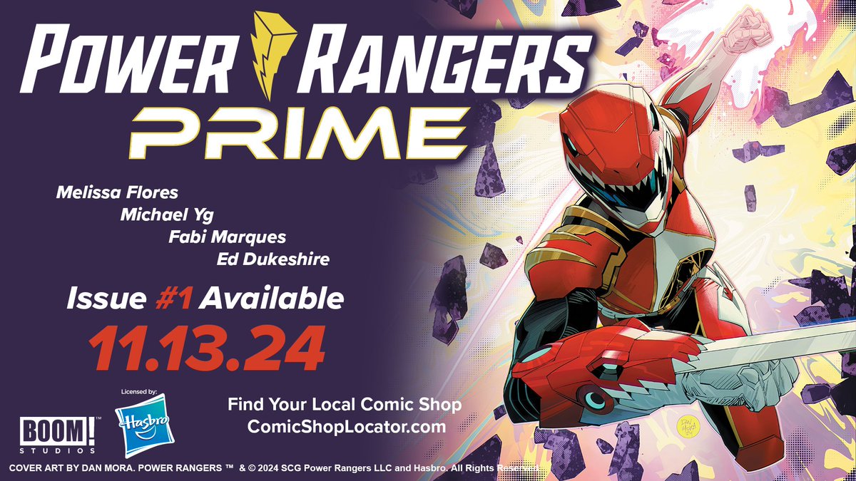 Angel Grove University will bring a new era of heroesโฆ The unmissable first chapter in the new ongoing series POWER RANGERS PRIME! is a perfect โDay Oneโ jumping on point for new readers and old fans alike! Final day to pre-order is Monday, October 14th!