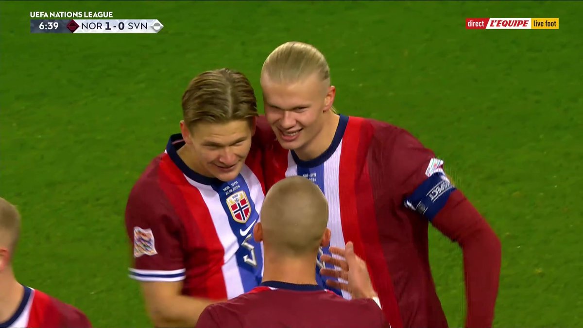 🚨 Erling Haaland 🇳🇴 𝗕𝗨𝗧𝗘𝗨𝗥 avec la Norvège ! ⚽️ 13 buts en 12 matchs TCC cette saison. 🤖