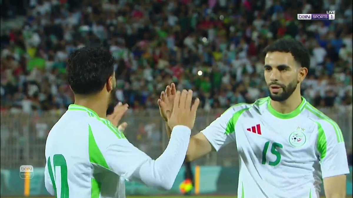 سعيد بن رحمة يدرك التعادل للجزائر بتسديدة من بعيد #تصفيات_كأس_أمم_أفريقيا_2025 #الجزائر