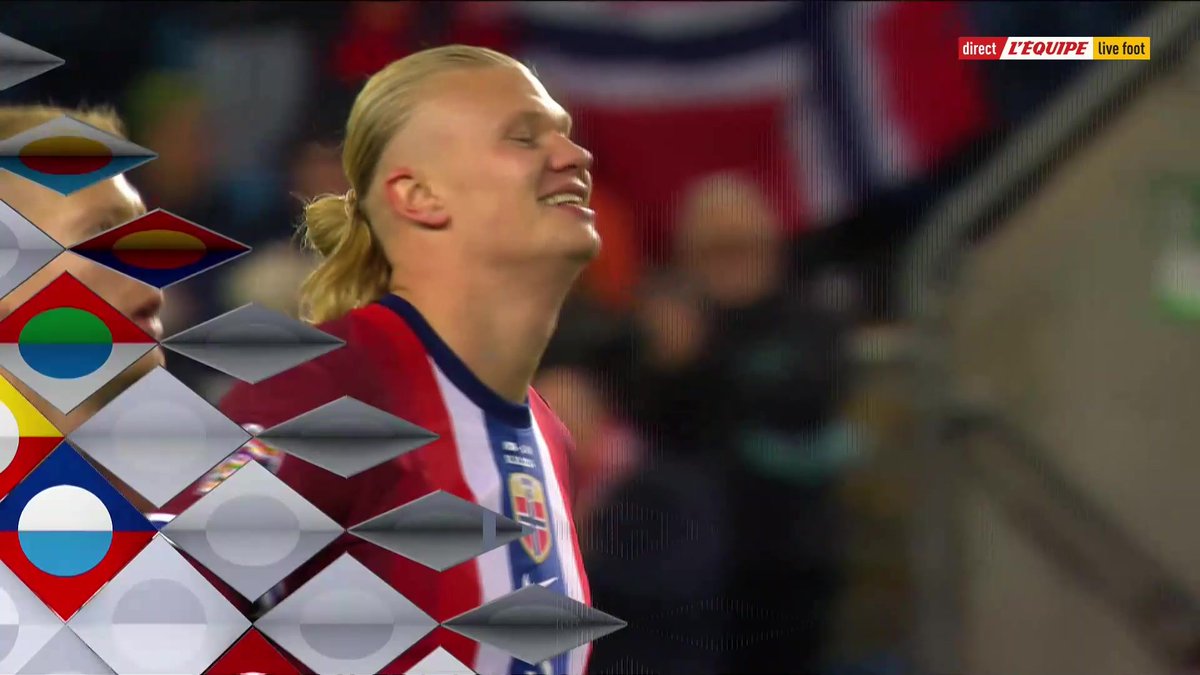 Erling Haaland devient le meilleur buteur de l’Histoire de la Norvège 🇳🇴 ! ⚽️🎖️ La passe exter de Nusa. 🤤
