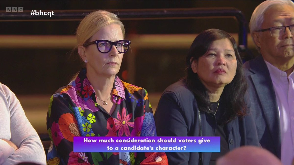 “He cares about America” “A narcissist, by definition, does not care about anyone else" Democrat Malcolm Kenyatta says he believes those voting for Donald Trump know he doesn't "pass the character test” #bbcqt