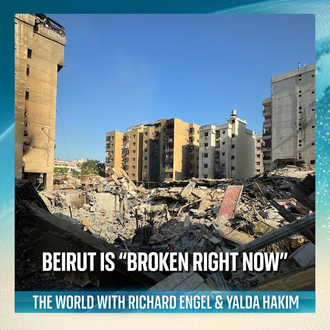'Beirut is an incredibly cool, young, modern city... But it's broken right now' Understand what’s happening in the world with Richard Engel and Yalda Hakim. 🎧 Listen here: Yalda’s in Jerusalem and Richard’s in Lebanon for the first episode
