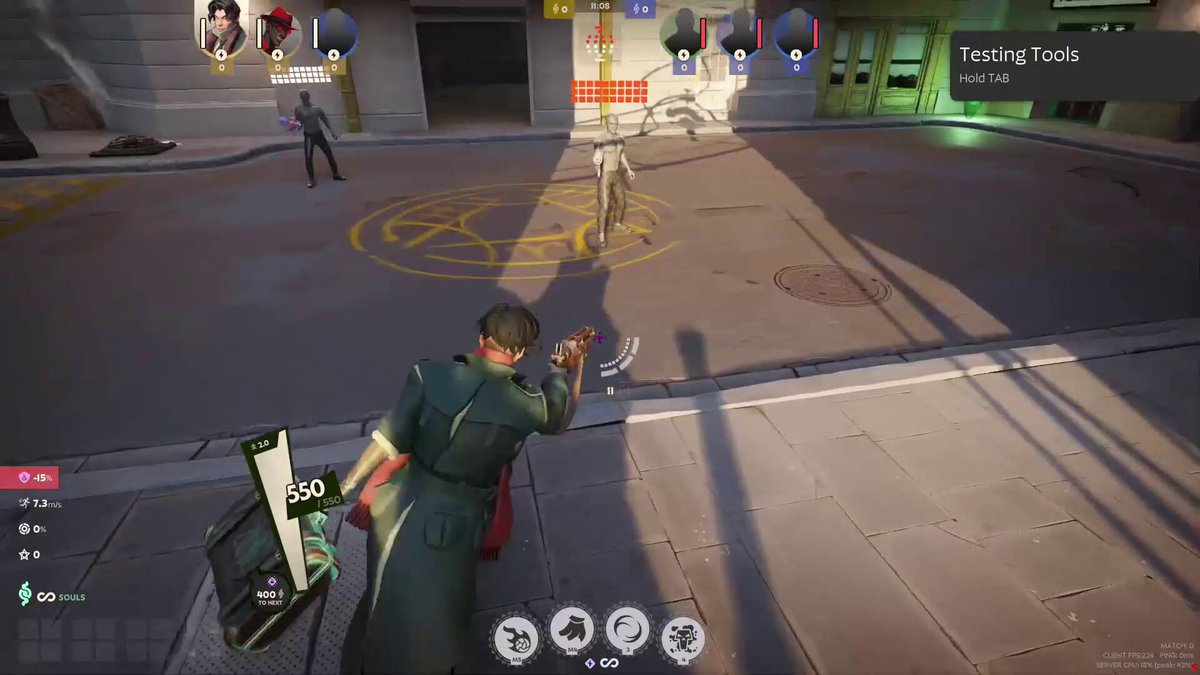 Pocket now has a ring around his 3 visible to him to help show where the explosion will hit