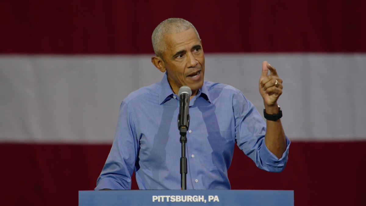 They're trotting out Barack Hussein Obama to beg people to vote, telling them not to despair - Democrat party internal polling must be cratering.