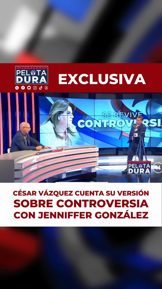 El candidato al Senado por el distrito de Bayamón por el Proyecto Dignidad, César Vázquez, cuenta su versión sobre el incidente con la comisionada residente, Jennifer González. Escuche todo lo que tuvo que decir solo por #JugandoPelotaDura.