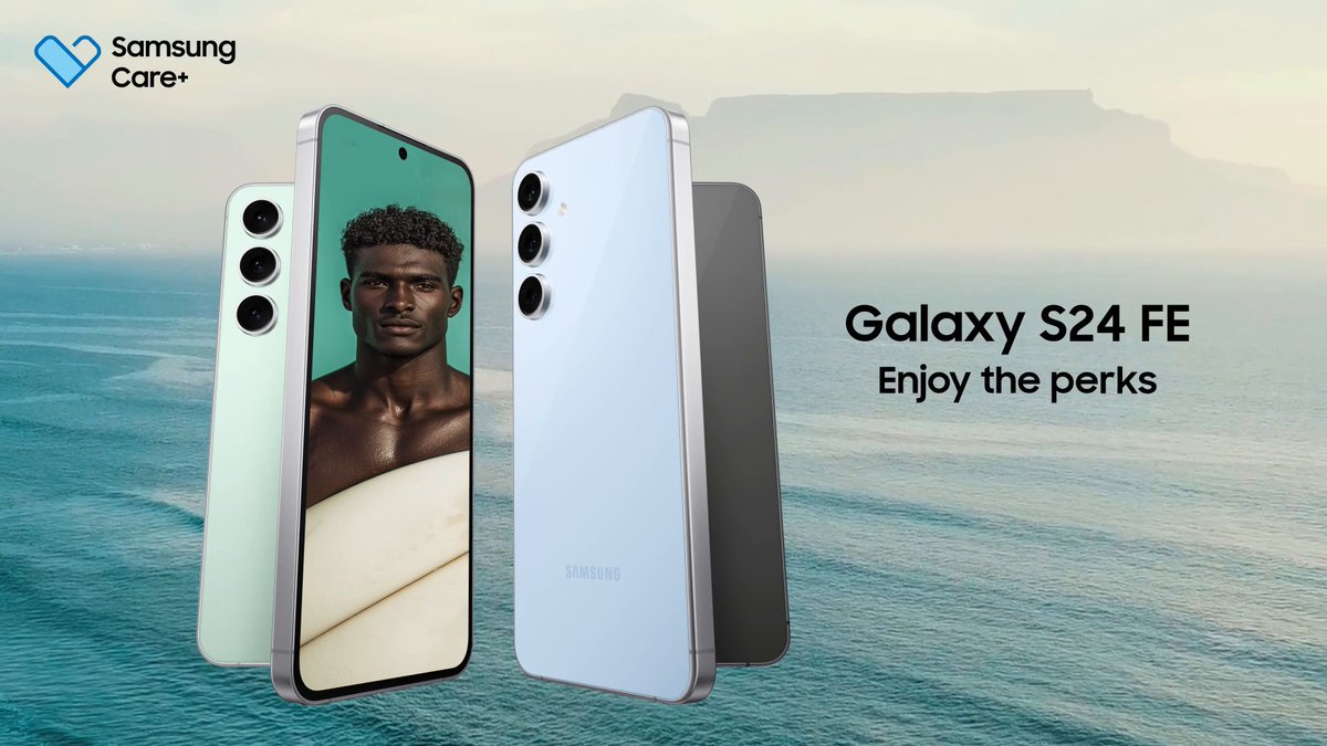 Adventure awaits without overspending. The #GalaxyS24FE paired with Samsung Care+ offers you peace of mind. Learn More: #CustomerServiceWeek #GalaxyAI