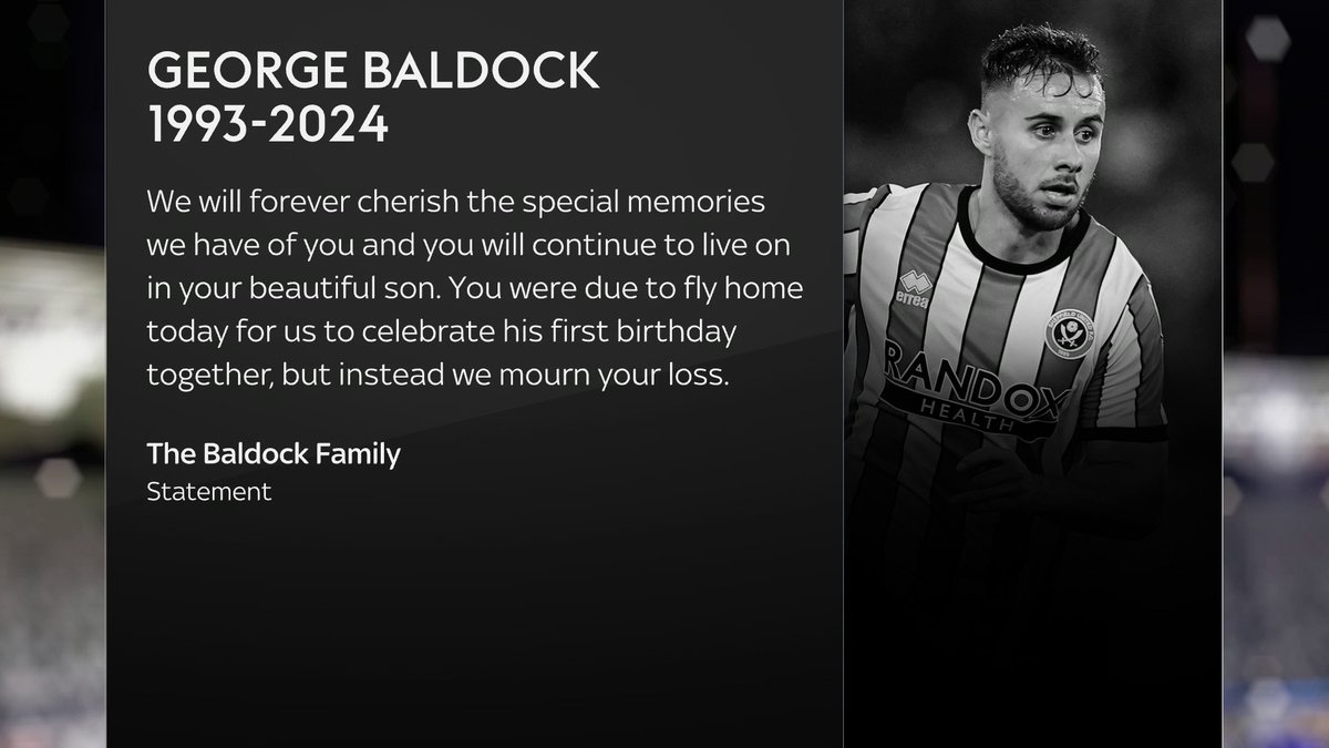 Former Sheffield United defender George Baldock drowned while swimming in the pool at his home in Athens, a family statement has said.