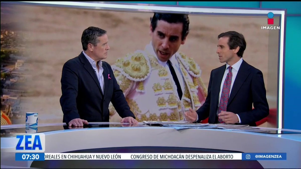Hoy nos acompaña en el estudio el matador sevillano Juan Ortega, quien se estará en Monterrey este fin de semana. #LoDijoZea @FranciscoZea por Imagen Televisión