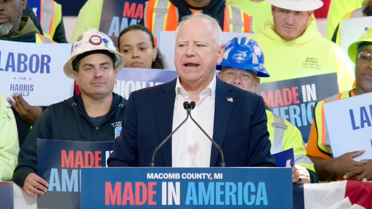 Gov. Walz: We just found out Trump had his branded Bibles printed in China. This dude will even outsource God. But hey, I don’t blame Trump for not noticing the ‘Made in China’ sticker. They put them on the inside, a part of the Bible that he’s never looked at