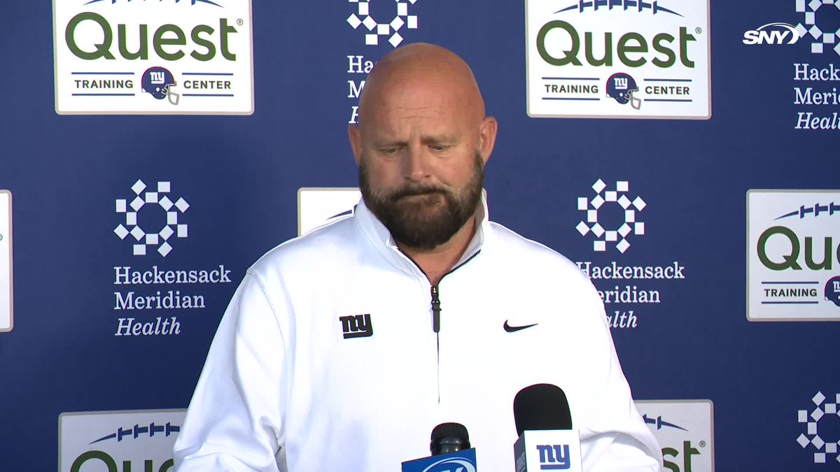 Brian Daboll is asked if he had a problem with Malik Nabers attending Travis Scott's concert at MetLife Stadium earlier this week: "I'll keep that in house"