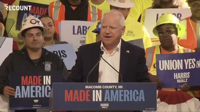 🔥🔥Tim Walz absolutely roasted Trump over his $60 Bibles printed in China: “This dude even outsourced God to China…I don't blame him. He didn't notice the 'Made in China' sticker because they put it inside, a place he's never looked in the Bible."