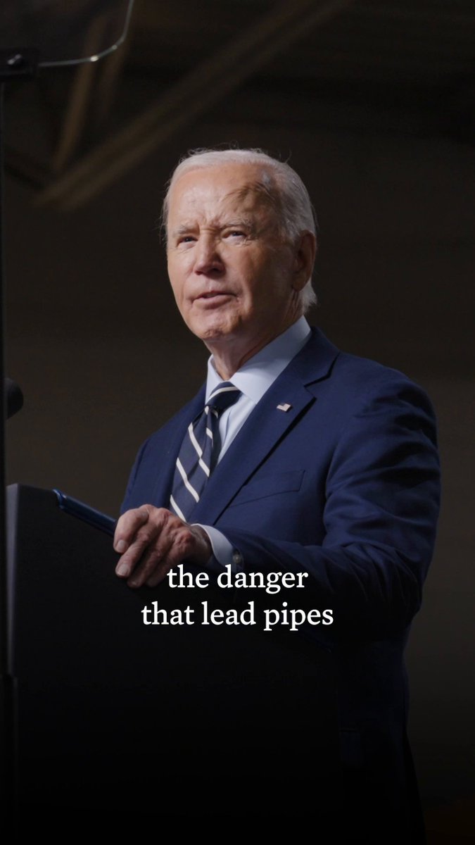 The only way forward is to replace every lead pipeline in our country and connect the American people to clean water once and for all. Kamala and I are the first Administration to take on that challenge. And 367,000 lead service line replacements later, we’re making good on it.