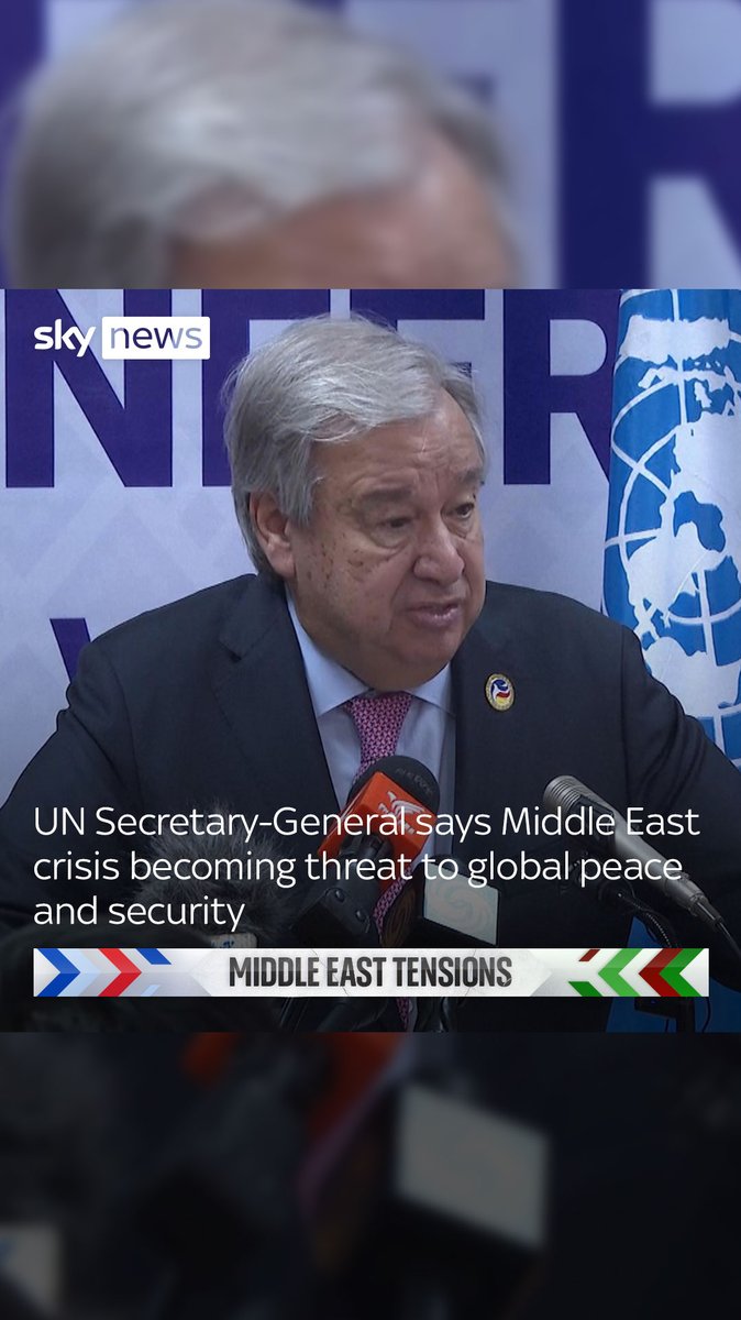 UN Secretary-General Antonio Guterres said that in his time as UN Secretary-General, he had never seen 'any example of death and destruction as dramatic as what we are witnessing in Gaza' ⬇️