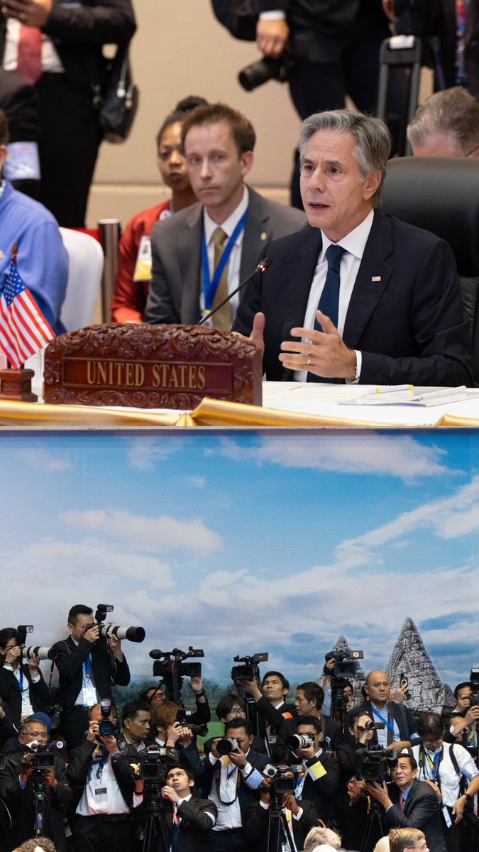 At the heart of our Indo-Pacific strategy is the United States’ commitment to ASEAN. Secretary Antony Blinken's travel to Vientiane, Laos continued today at the U.S.-ASEAN Summit and the East Asian Summit.