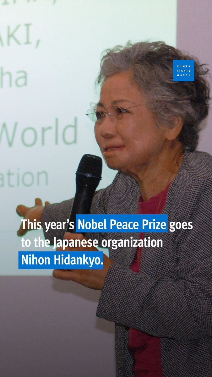 This year’s Nobel Peace Prize goes to the Japanese organization Nihon Hidankyo. It consists of survivors of the atomic bombings of Hiroshima and Nagasaki in 1945. Learn more ⤵️