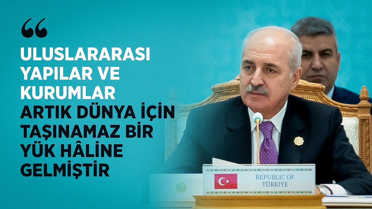 ❝Türk-İslam Dünyası, burada bir masa etrafına geldiğimiz dostlarımızla birlikte; yeni bir küresel sistemin, yeni küresel kurumların, yeni küresel ilkeler ve yaptırımların vaktinin geldiğini ilan etmeli ve bu yönde çalışmalarımızı artırmalıyız.❞