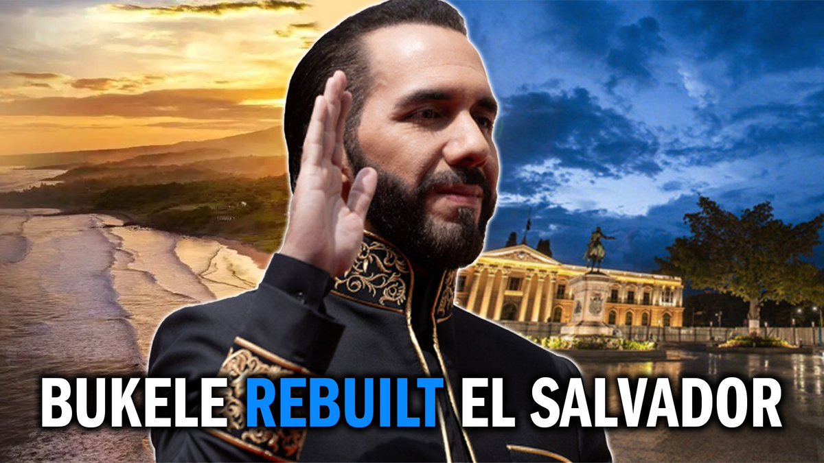 El Salvador has transformed from the murder capital of the world into an inspirational model for the West! President @NayibBukele has driven out the globalists, balanced the nation’s budget, and secured its borders. Imagine if we could have that here in the United States.