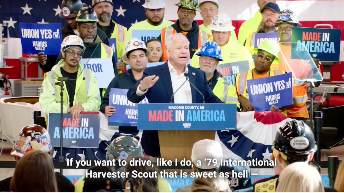 Look, drive whatever car you want. If you want to drive a sweet-as-hell ‘79 International Harvester Scout like I do, knock yourself out. But if we want American manufacturing to lead the way – and if we want to keep jobs right here in Michigan – let's make EVs here too.