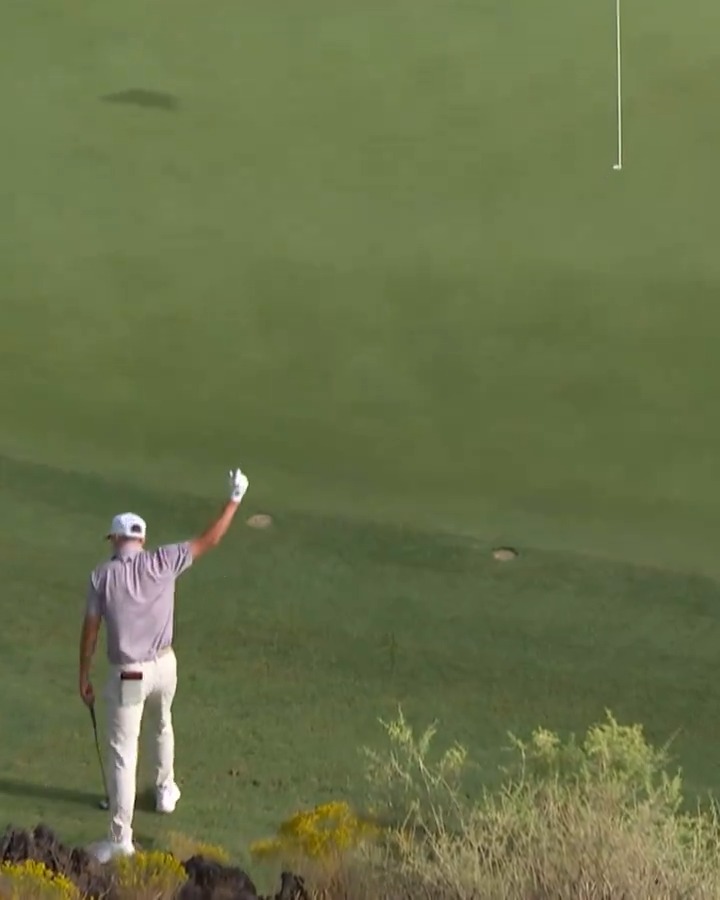 Just like he drew it up! @MattMcCarty21 holes out for birdie to move to T5 @BDChampionship.
