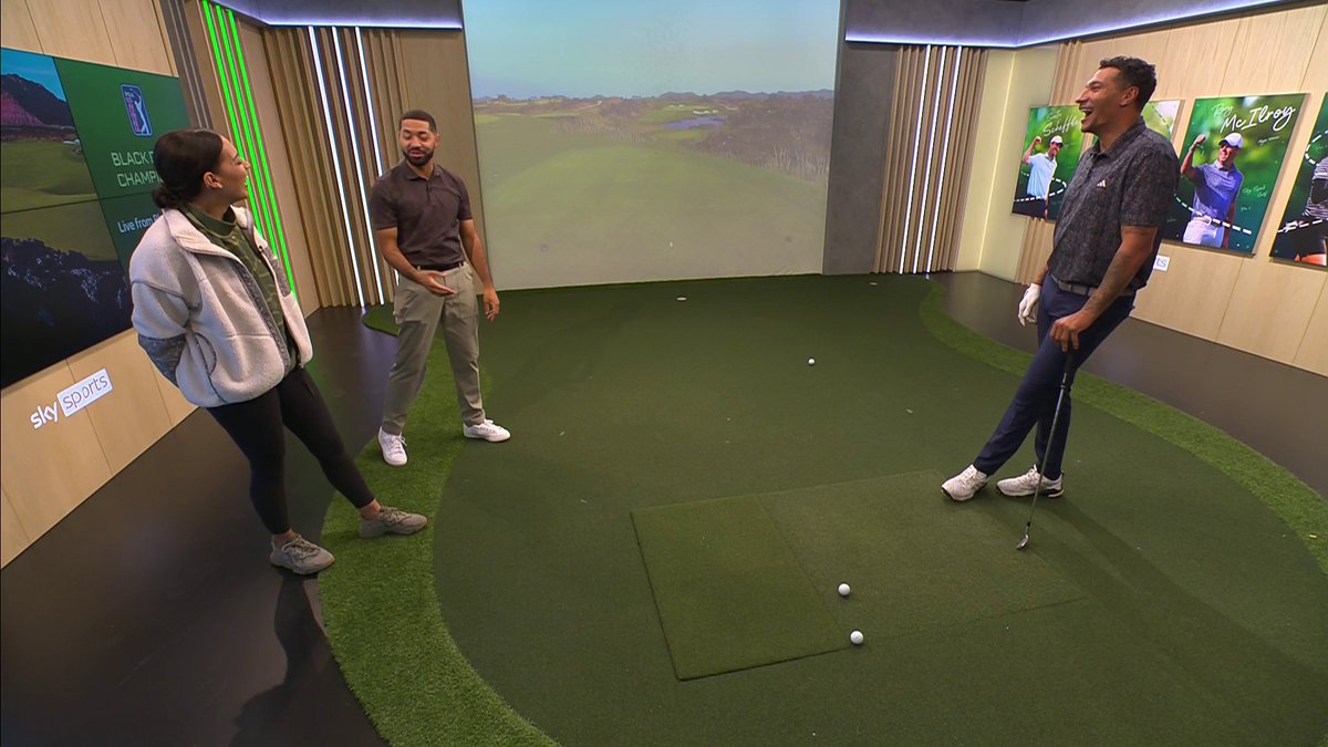 Jay Bothroyd coming so close to hitting a hole-in-one in the studio 🤏